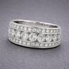 Timeless Silver Diamond Anniversary Ring