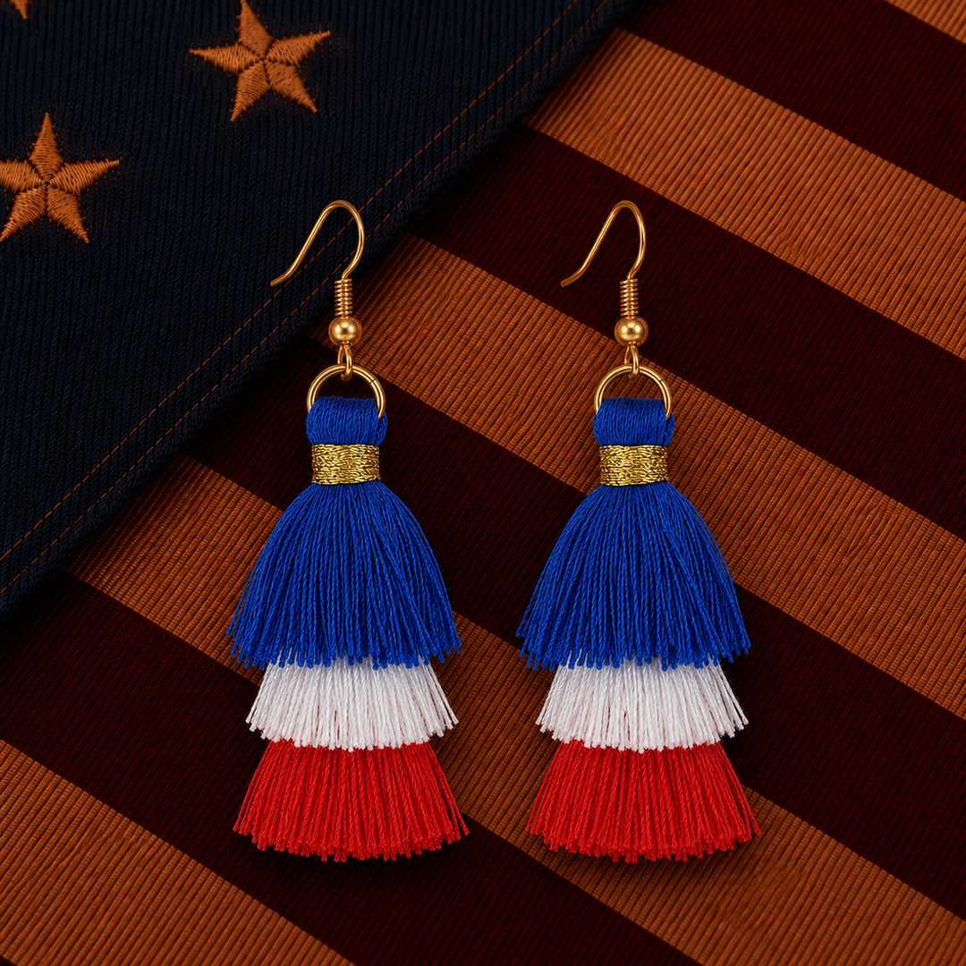the red legacy earrings