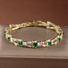 Green Link Tennis Bracelet