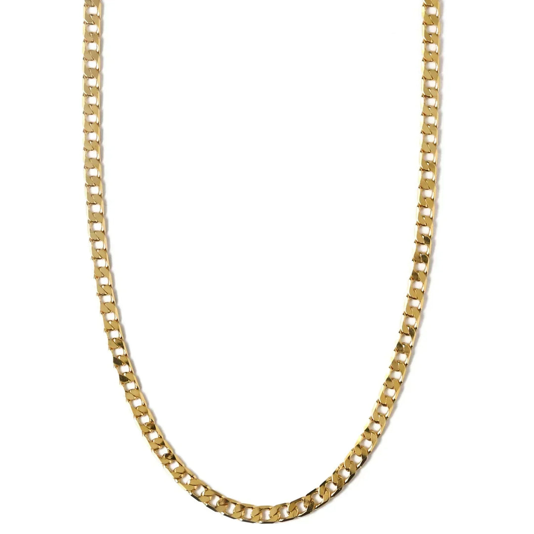 Curb Chain Necklace with Flat Links