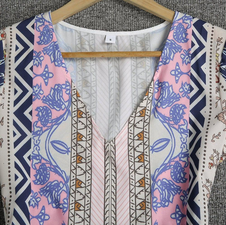 Indira - Boho Printed Dress