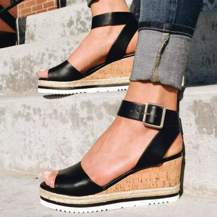 Cassandra - Stylish Wedge Heeled Sandals