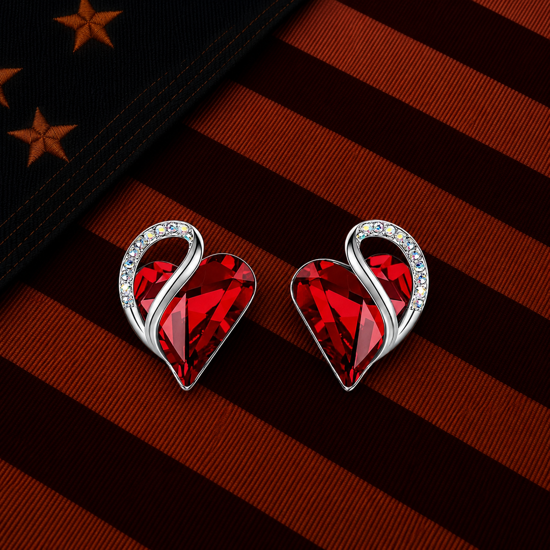the patriot's heart earrings