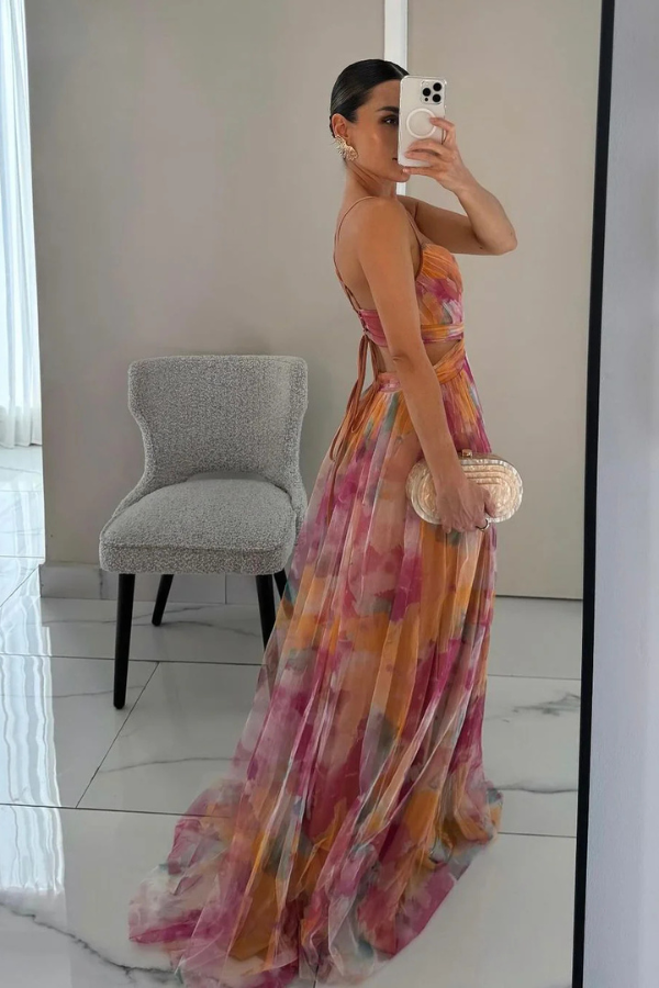 Esme – Flowing Patterned Dress