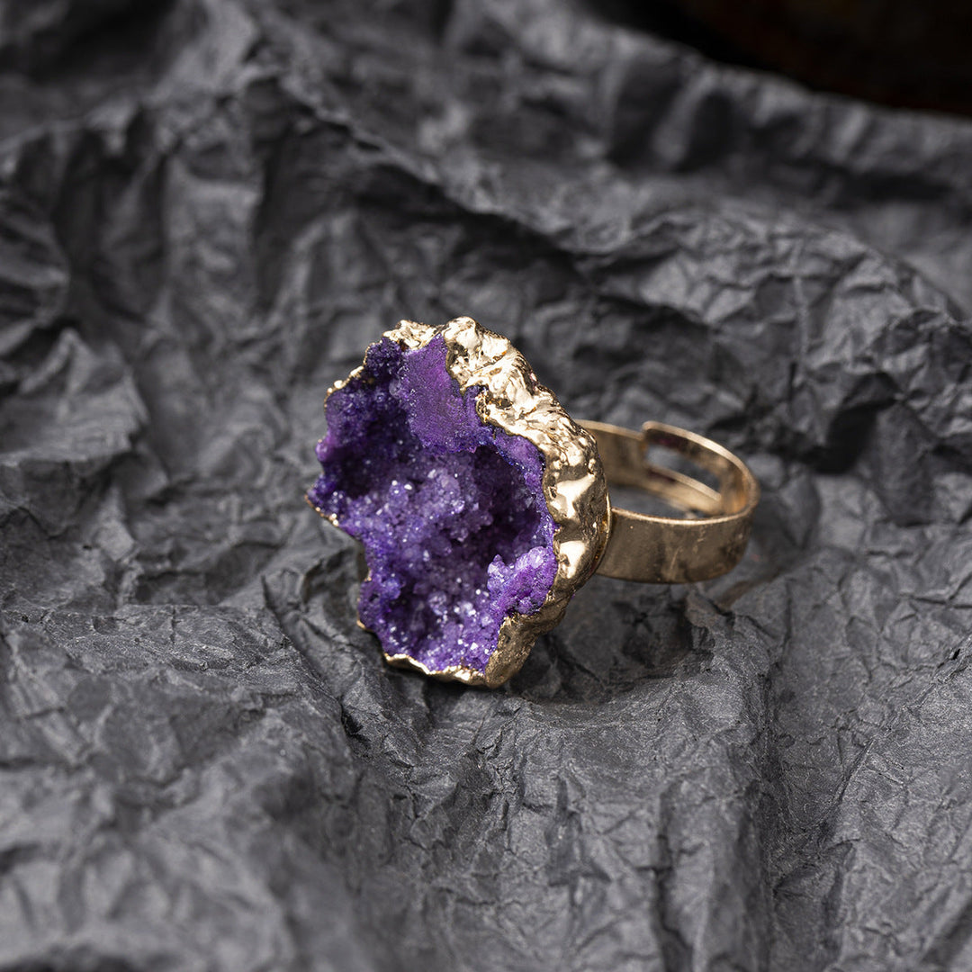 Antique Inlaid Glass Ring
