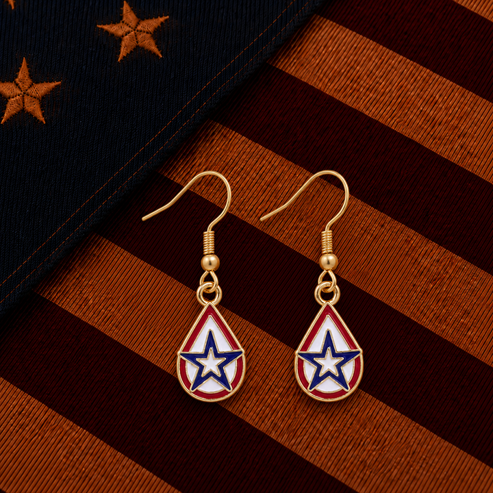 the blue faith earrings