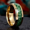 Aurelius | Deep Green Inlay Ring