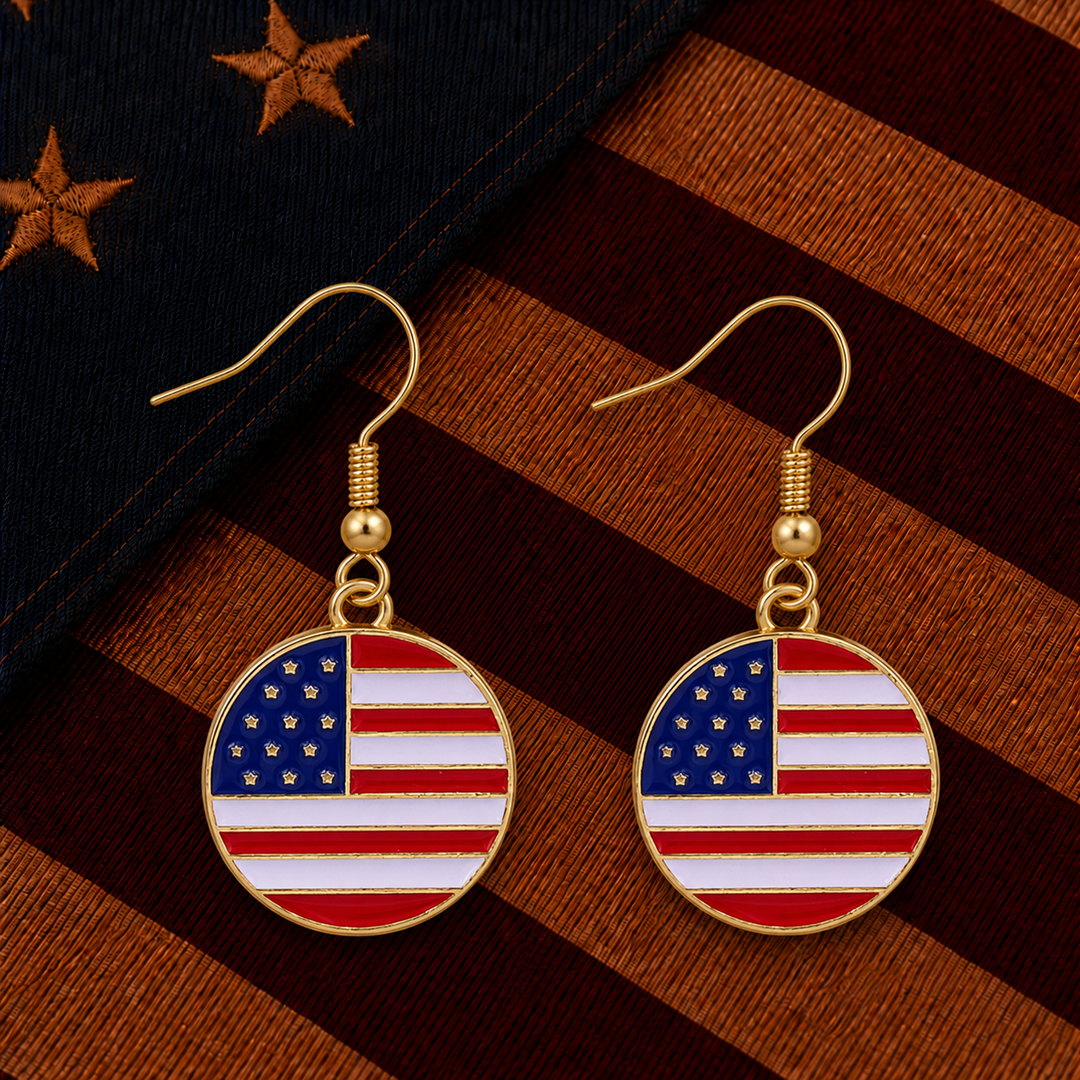 the red revival earrings
