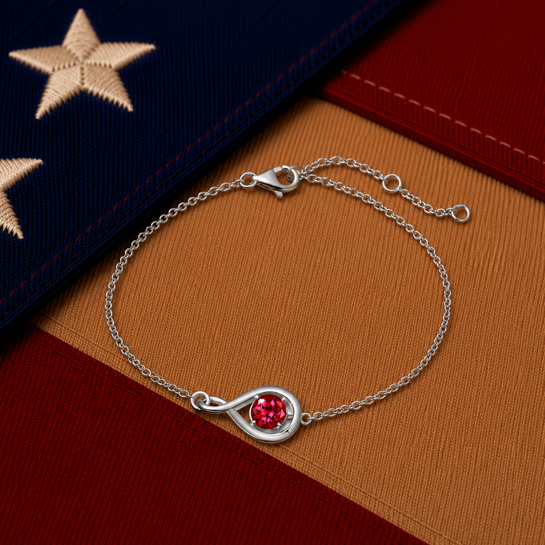 the red remembrance bracelet