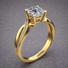 Graceful Solitaire Ring