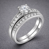 Traditional Silver Bridal Ring