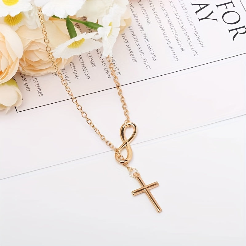 Eternal Cross Pendant Necklace