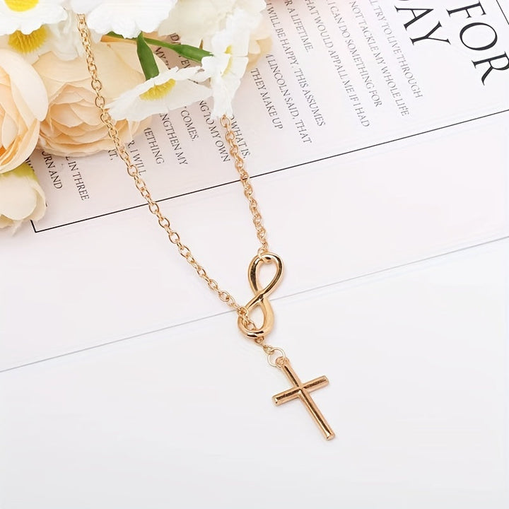Eternal Cross Pendant Necklace