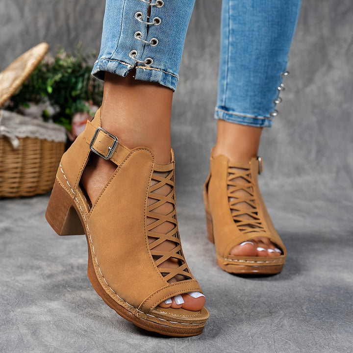 Nessa™ Heeled Sandals in Lattice