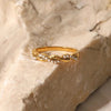 Dainty Twisted Pearl Stacking Ring