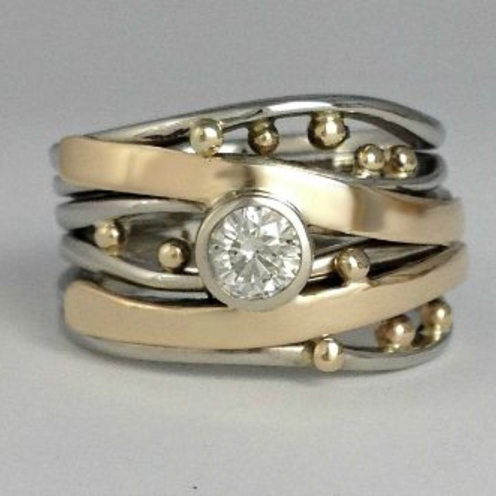 Royal - Vintage Inlaid Zirconia Ring