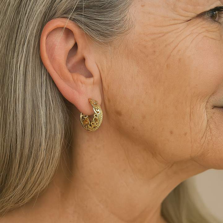Minimalist Mandala Earrings