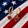 the crimson pride earrings