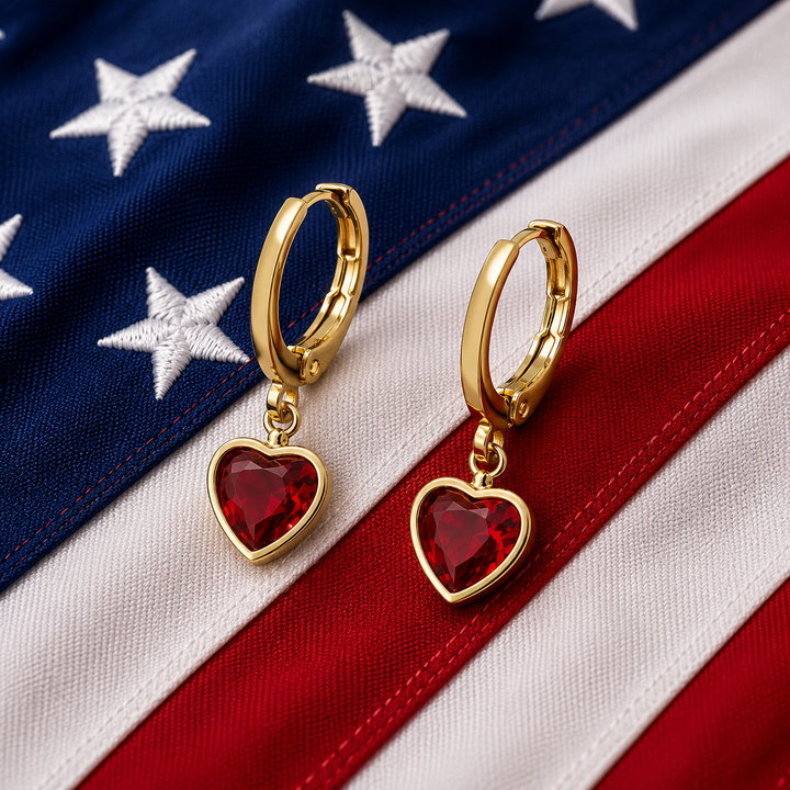 the crimson pride earrings