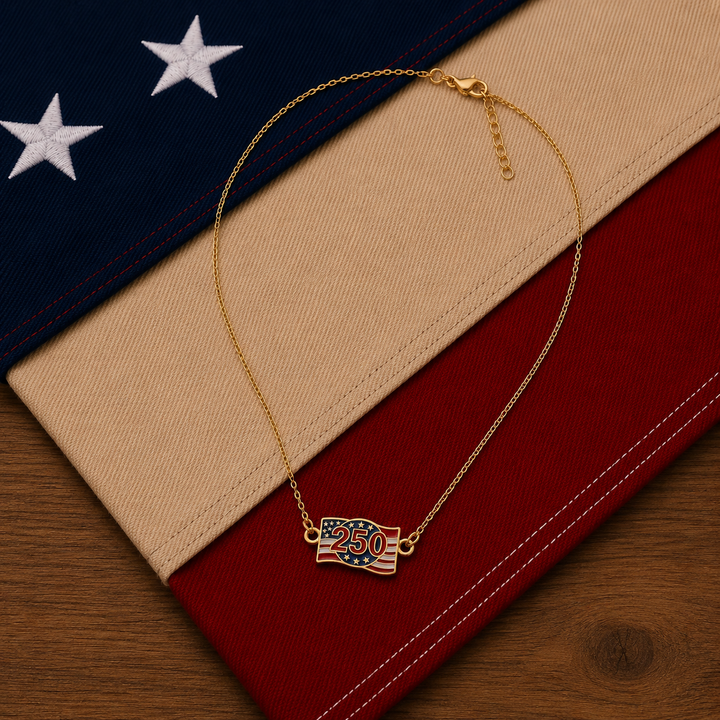 the founding blue necklace