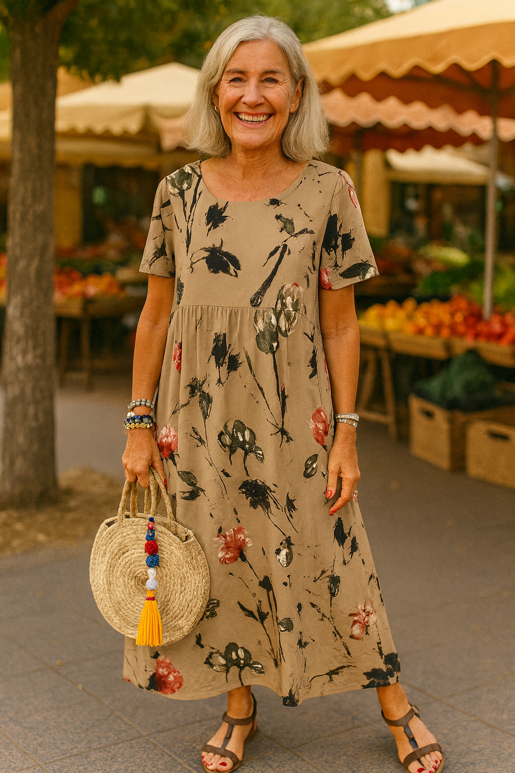 Lucie | Vintage Floral Maxi Dress - Light, Flattering, and Effortlessly Elegant