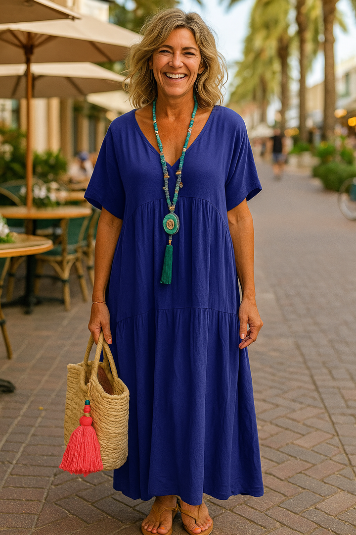Elarin | Midi Airflow Dress – Effortless Grace, Daily Comfort
