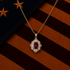 the red faith necklace