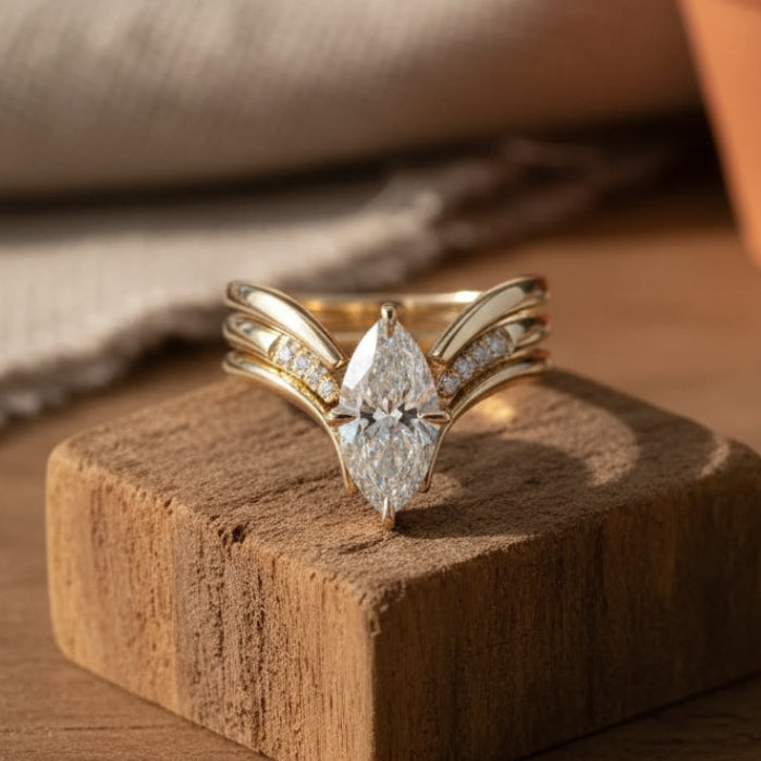 Drop Crown Ring