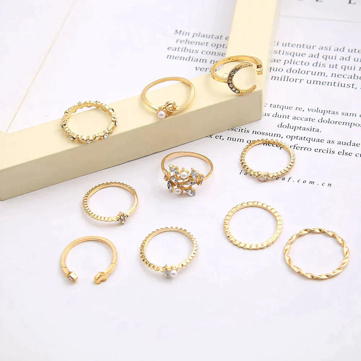 10 Pack of Bohemian Rings