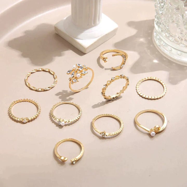 10 Pack of Bohemian Rings
