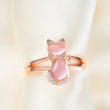 Cat Ring in Rose