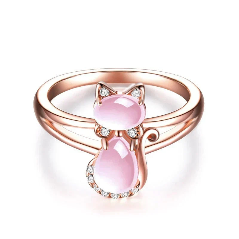 Cat Ring in Rose