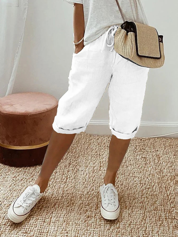 LUI™ – LIGHT COTTON-LINEN SHORTS