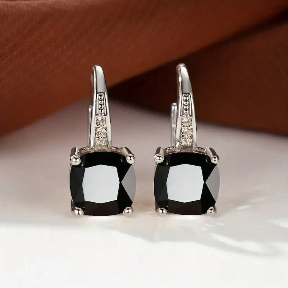 Mystic Stone Hoop Earrings