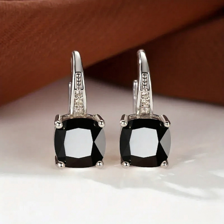 Mystic Stone Hoop Earrings