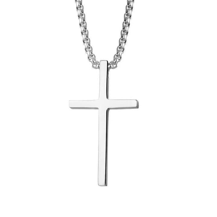 Bezel Cross Necklace