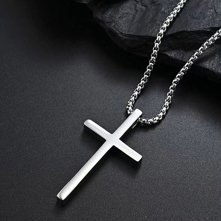 Bezel Cross Necklace