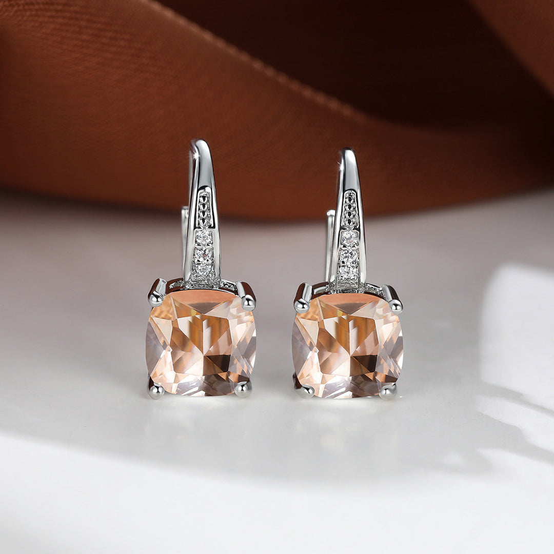 Mystic Stone Hoop Earrings