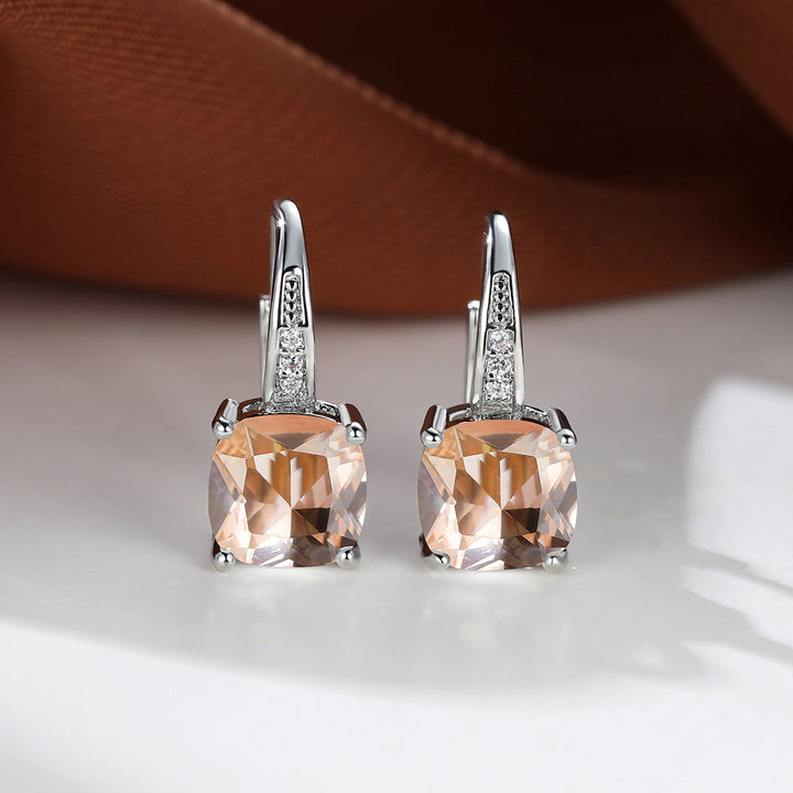 Mystic Stone Hoop Earrings