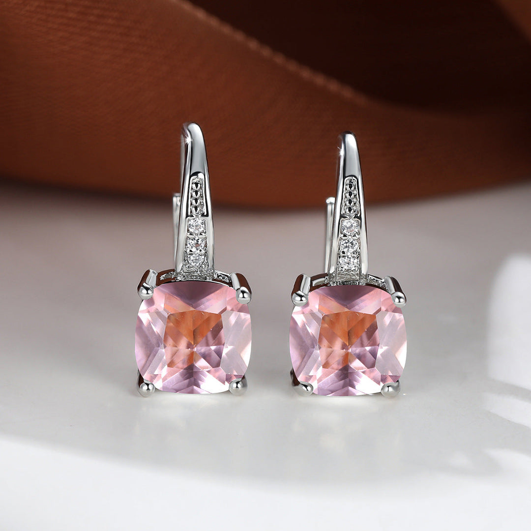 Mystic Stone Hoop Earrings