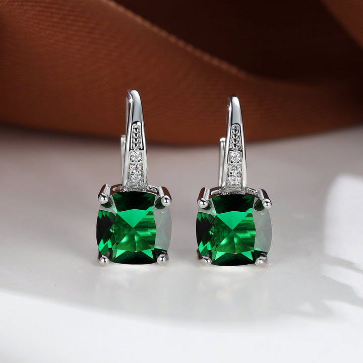 Mystic Stone Hoop Earrings