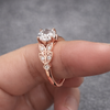 Exotic Flower Crown Zirconia Ring