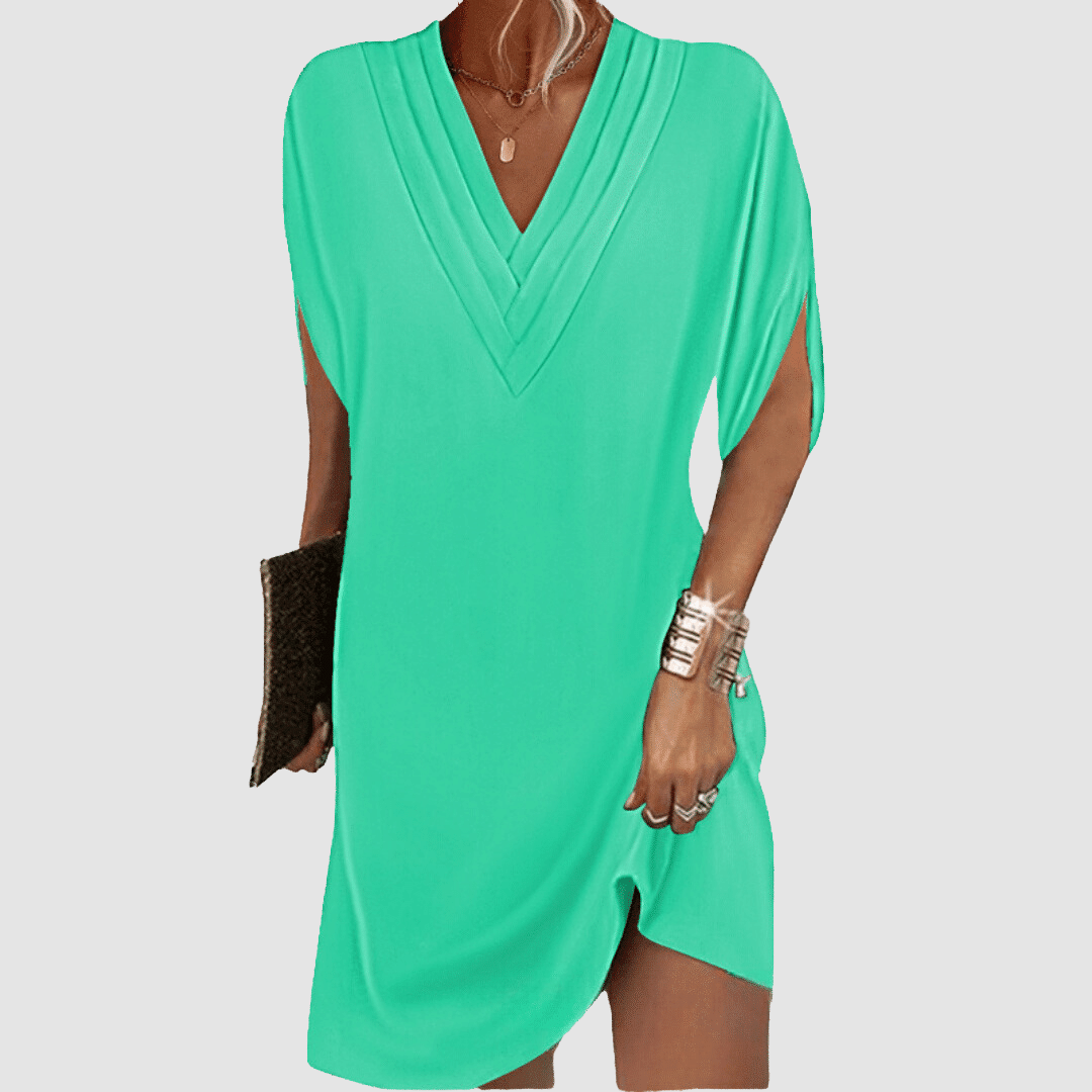 Alysa™ Elegant Dress with Half Sleeves