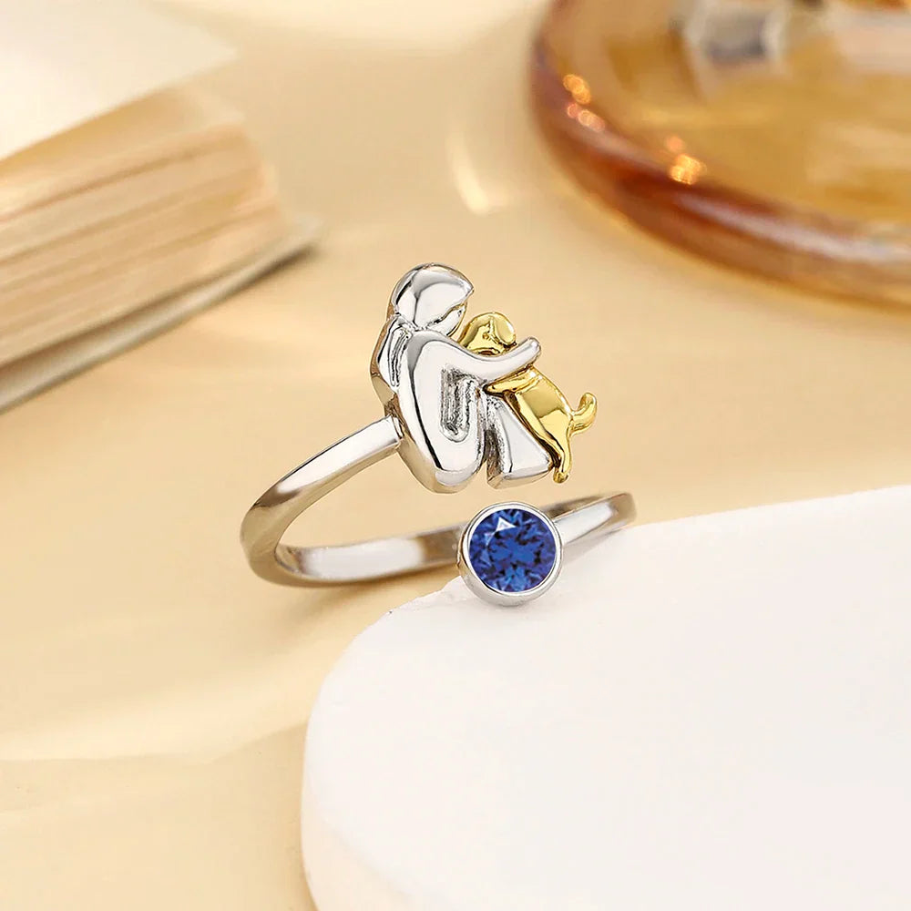 Dog Embrace Ring