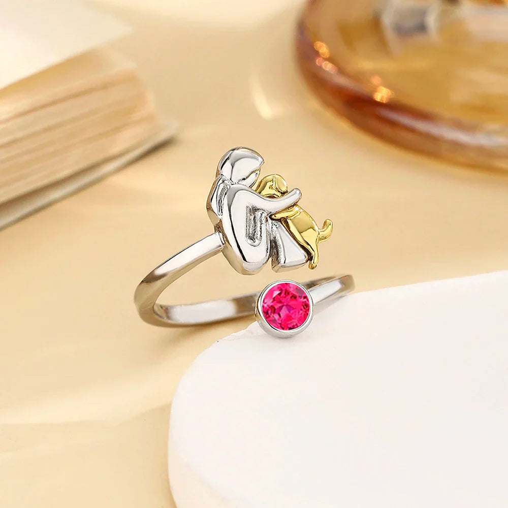 Dog Embrace Ring