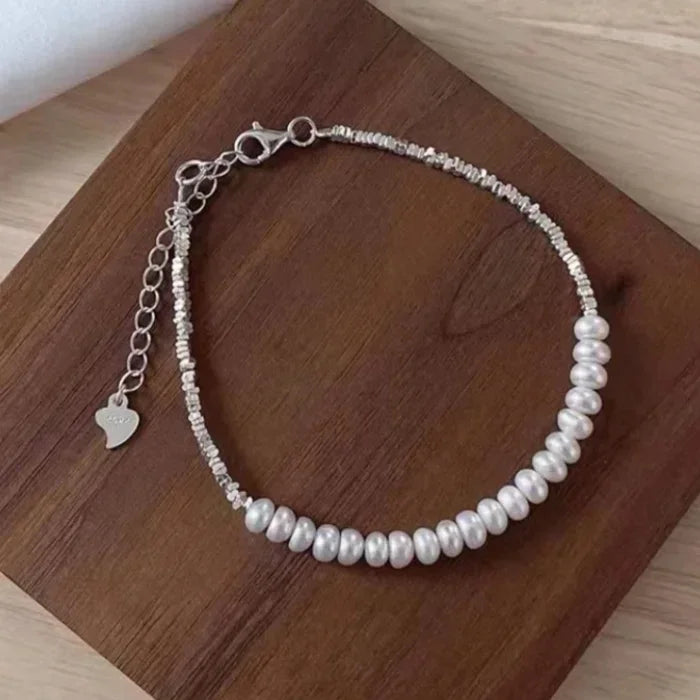 Flat Pearl Bracelet
