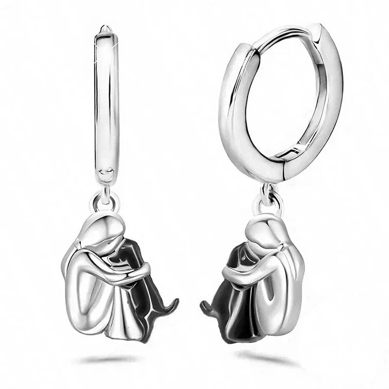 Dog Embrace Earrings