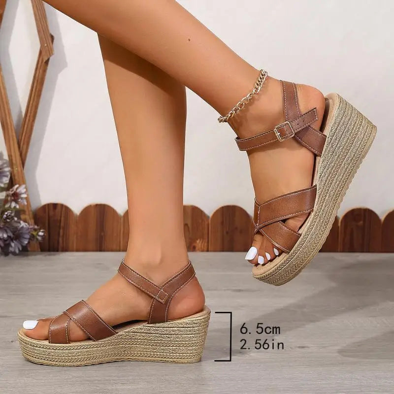Daphnie™ - Elegant Wedge Heel Sandals