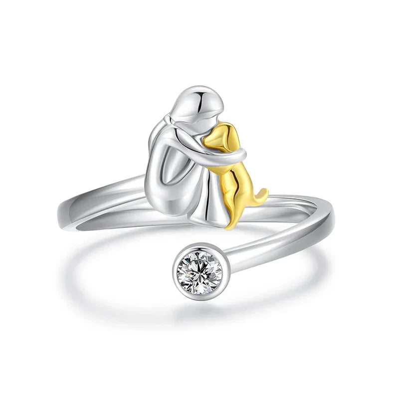 Dog Embrace Ring