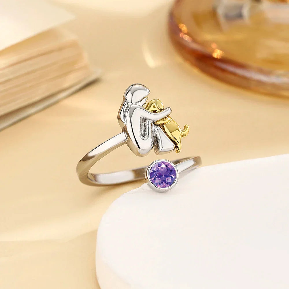 Dog Embrace Ring